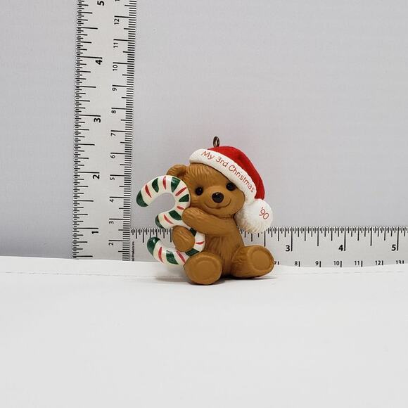 1990 Hallmark Child's Third Christmas Handcrafted Keepsake Holiday  Ornament - Picture 6 of 8